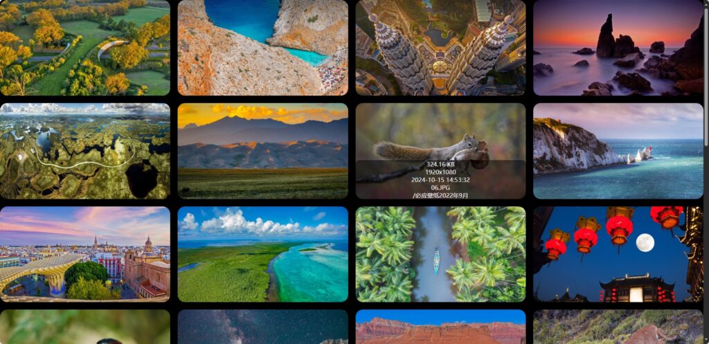 HTML的瀑布流图片浏览工具 Masonry Image Viewer